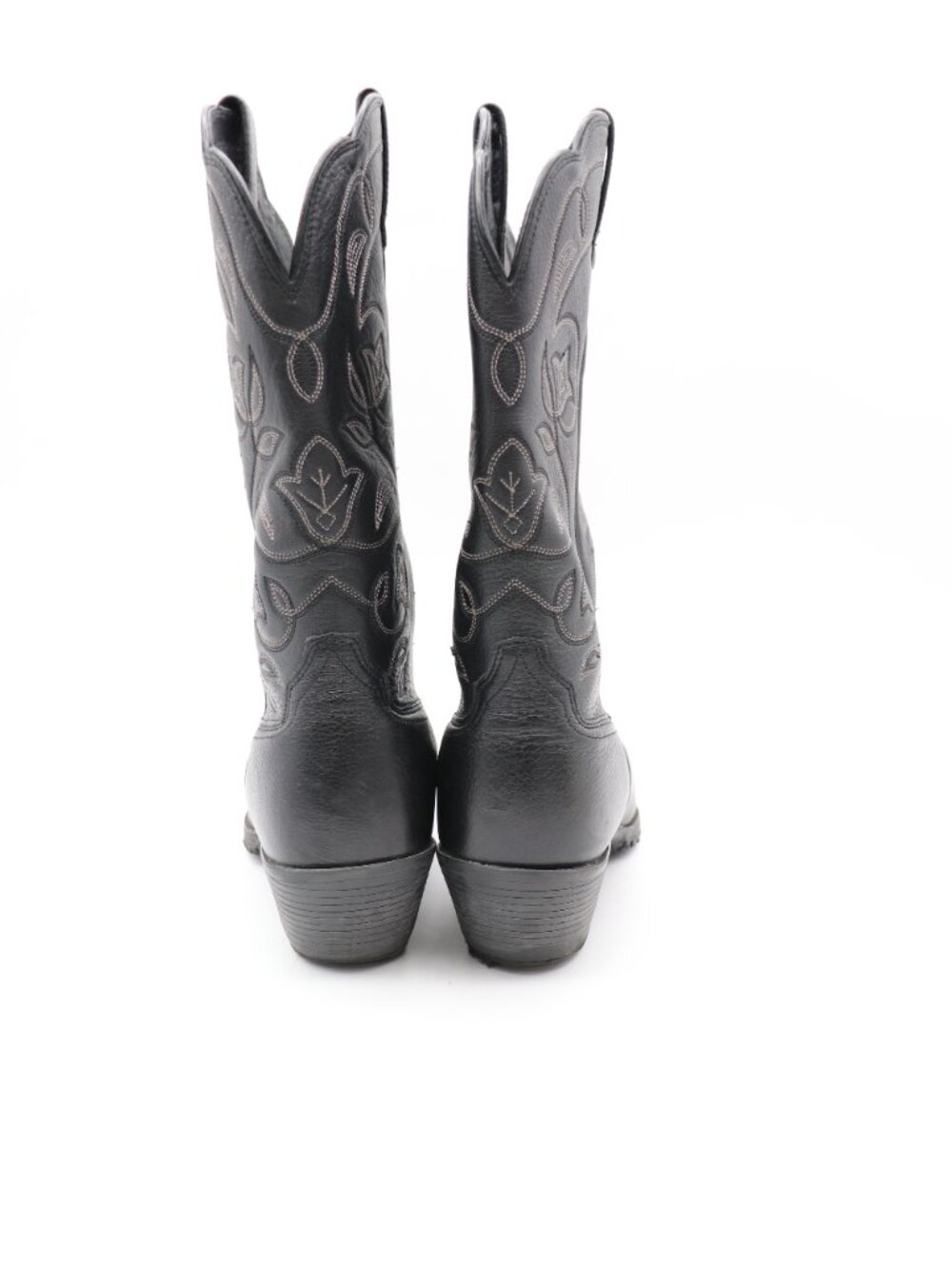 Ariat Heritage Women's Size 8 B Black Leather Western Equestrian Boots 10001037 - Picture 5 of 10